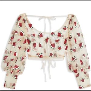 Topshop Watermelon Top